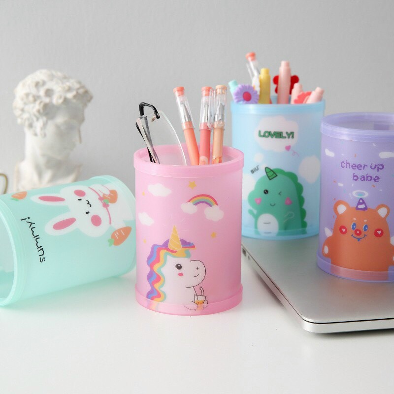 Ống đựng bút ống cắm bút dễ thương hình thú cute bhi kids