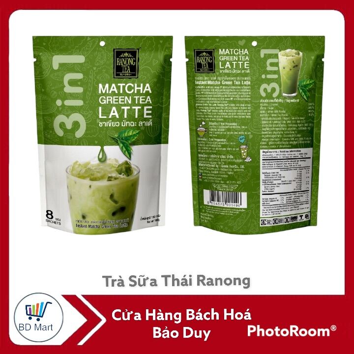 Trà sữa Matcha Thái xanh Ranong Tea 80gr 160gr