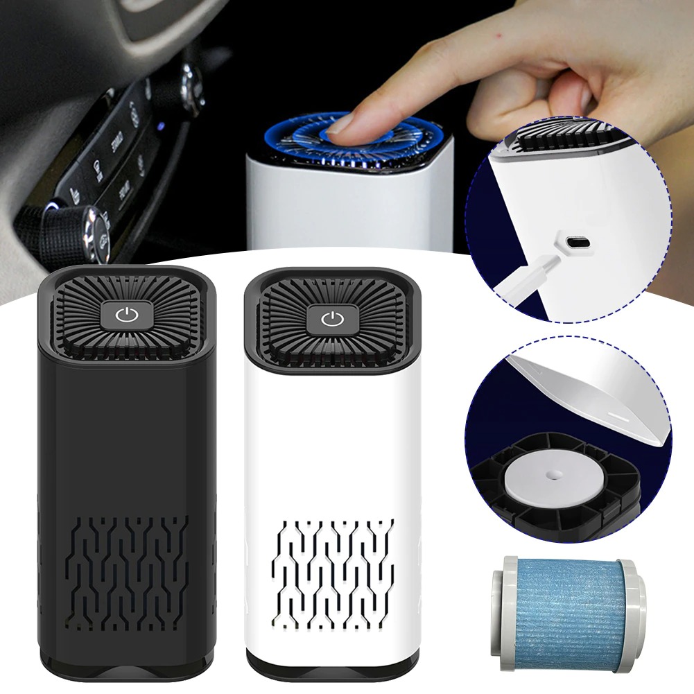 ⚡HÀNG LOẠI 1⚡ Máy Lọc Không Khí ion Âm Air Purifier A1/ K2 Dùng Cho Xe Ô tô, Phòng Khách, Phòng Ngủ, Phòng Làm Việc, Spa - Cảm Biến 1 Chạm - Led 7 Màu