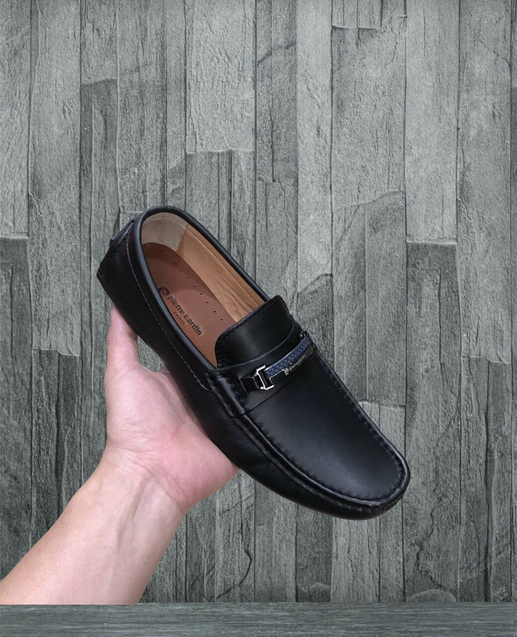 Giày Mọi Nam Đính Khuy Ngang PC NĐC700