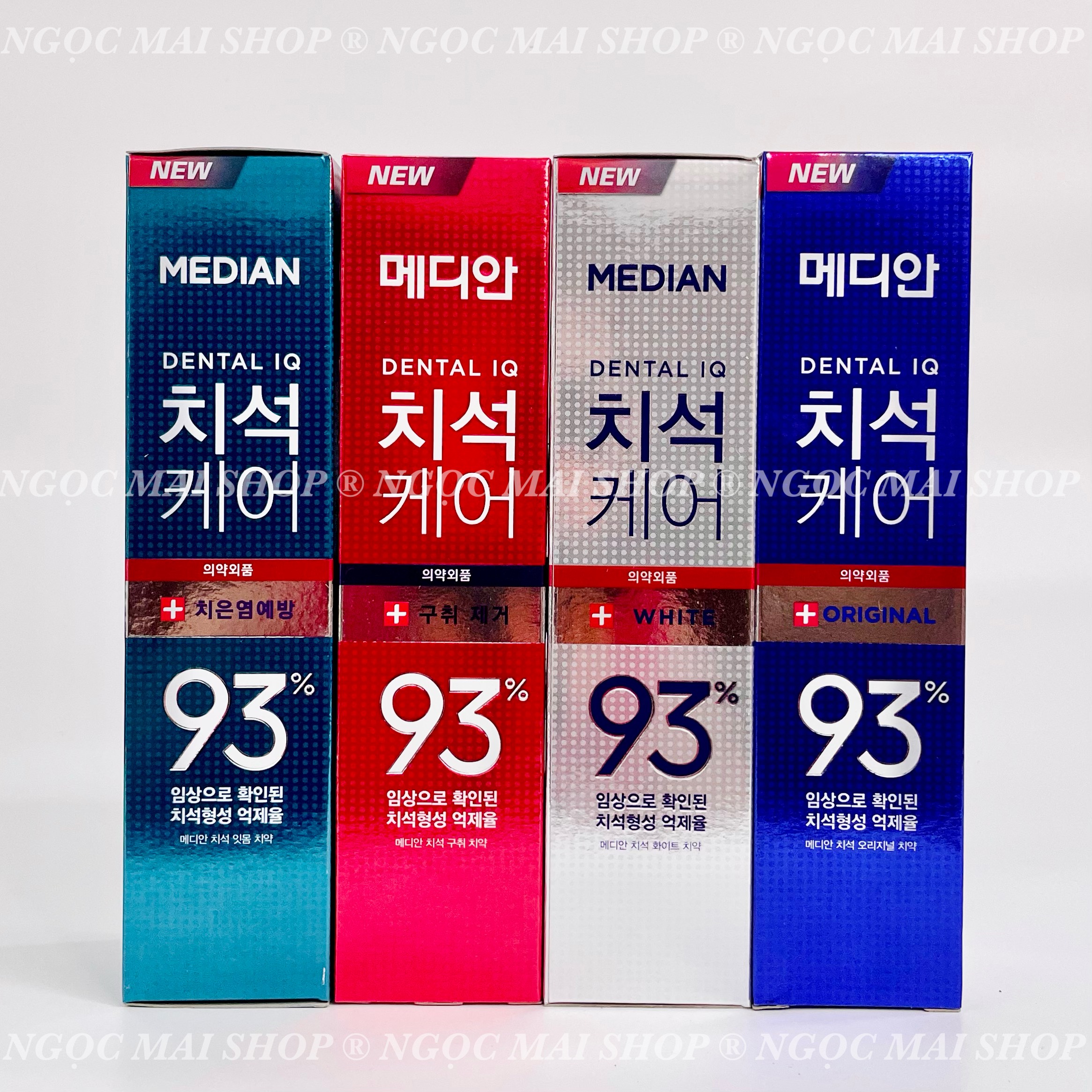 [Hàng Chuẩn] Kem Đánh Răng 93 Hàn Quốc Median Đủ Màu