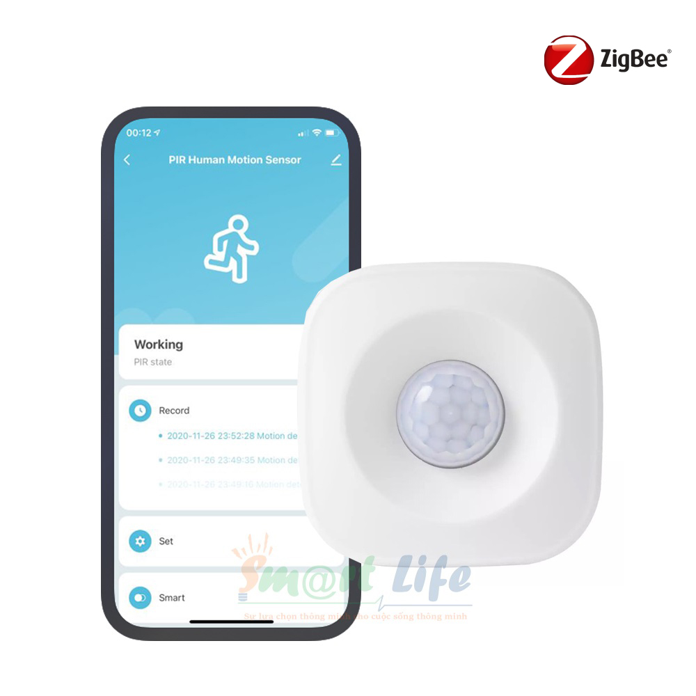Cảm biến chuyển động cao cấp Tuya Smart Life PIR Sensor hệ Zigbee