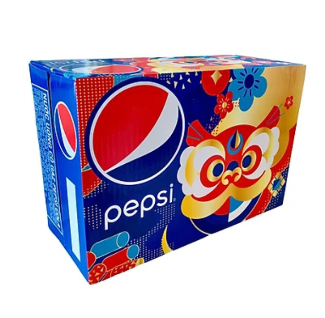 [ Tặng Xấp Bao Lì Xì  ] Thùng 24 Lon Pepsi Mẫu Xuân Năm 2022