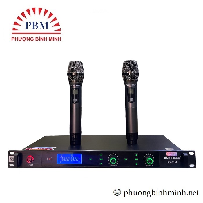 Micro không dây guinness mu-1182 new