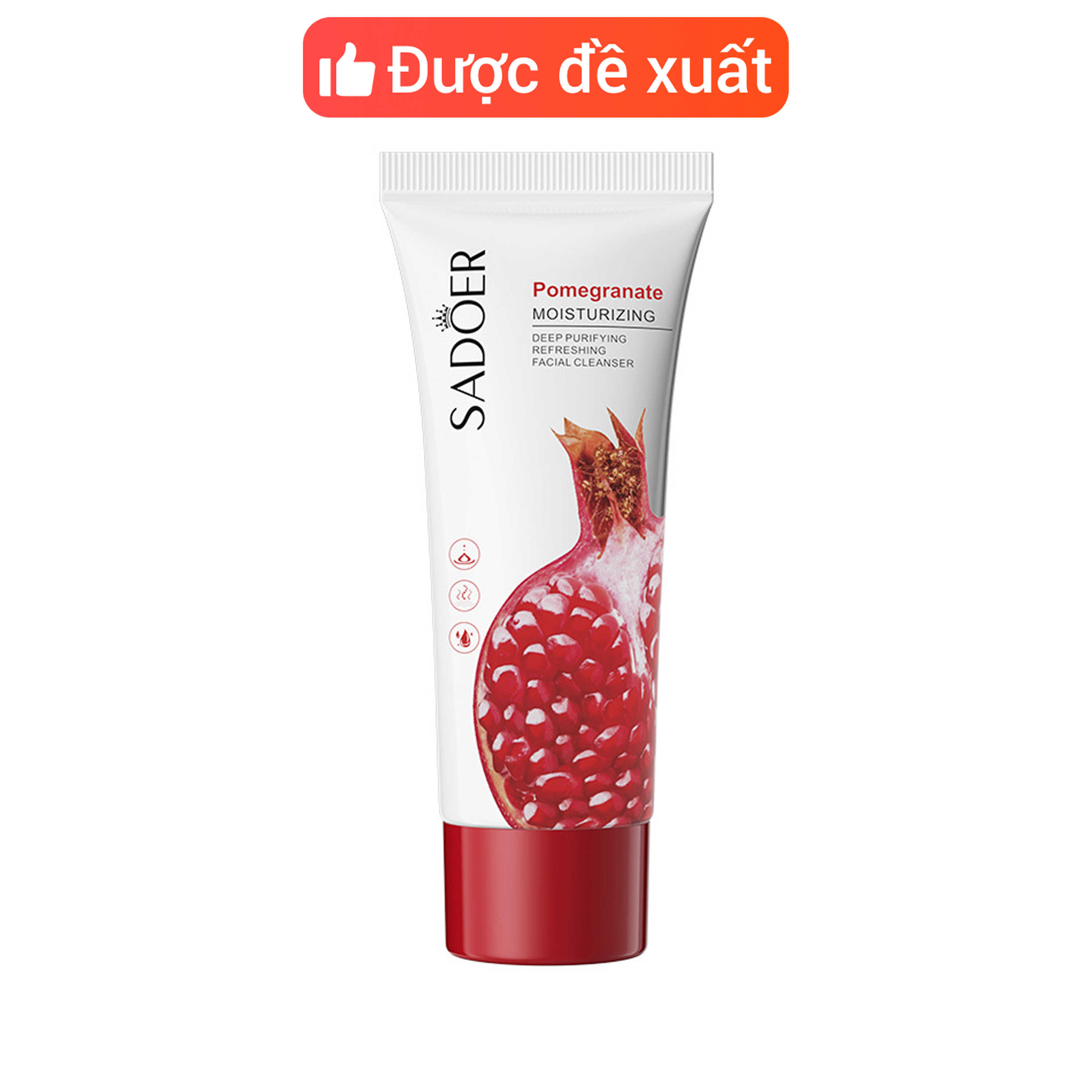 Sữa rửa mặt da dầu mụn Sadoer Pomegranate chiết xuất quả lựu 100g