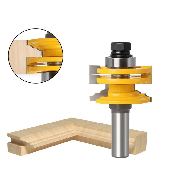 Mũi phay gỗ ghép mộng cánh cửa tủ bếp Muwang