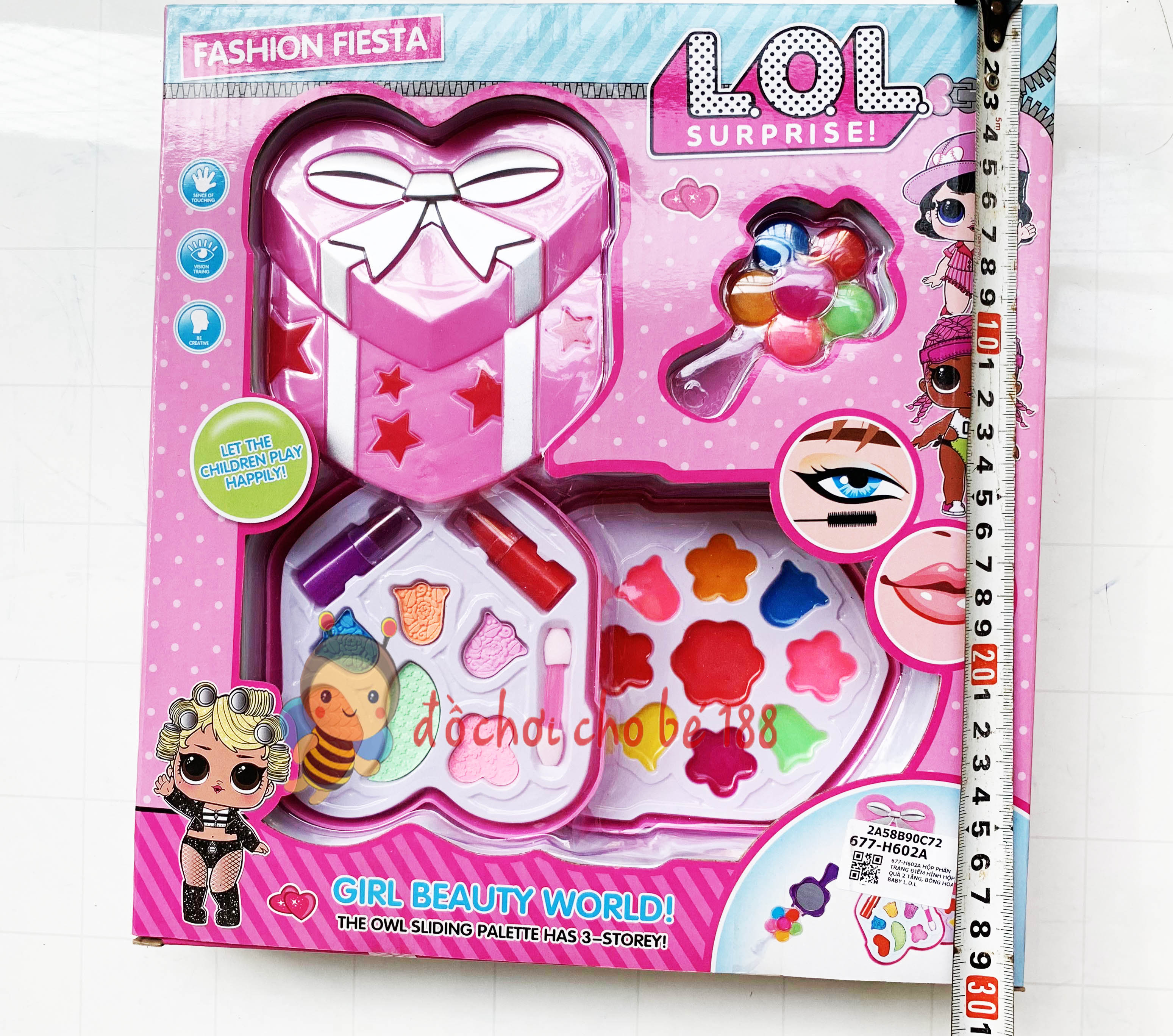 [HCM]Bộ Đồ Chơi Trang Điểm Hình Dâu Tây cây kem, hộp quà, elsa, kitty con bướm