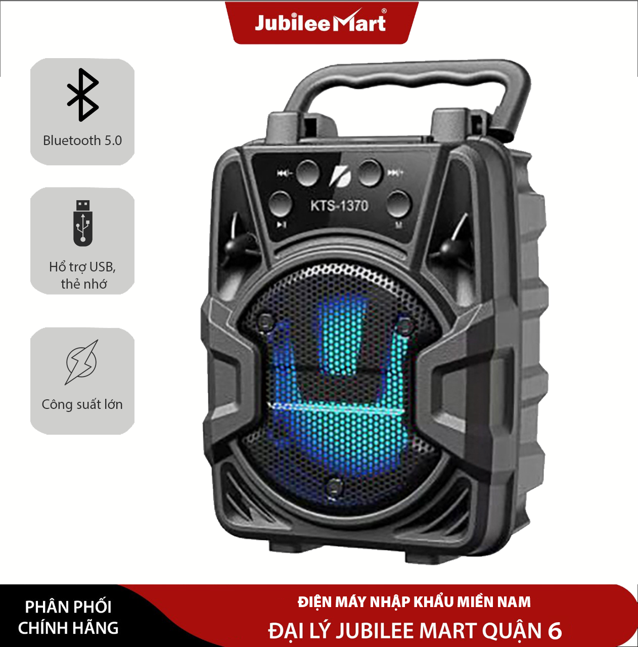 Loa bluetooth mini kts 1370 - loa bluetooth nghe nhạc cực hay âm bass cực đã âm thanh đỉnh, hỗ trợ thẻ nhớ, usb, đài fm - bảo hành 12 tháng