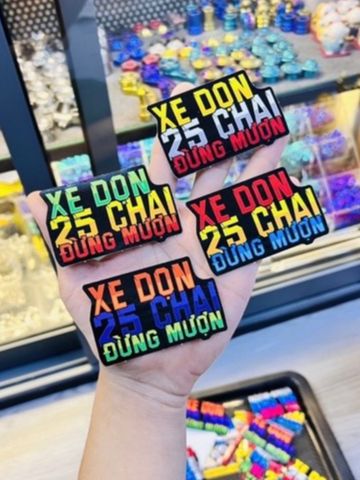 Tem logo sticker vui nhộn chống thấm nước