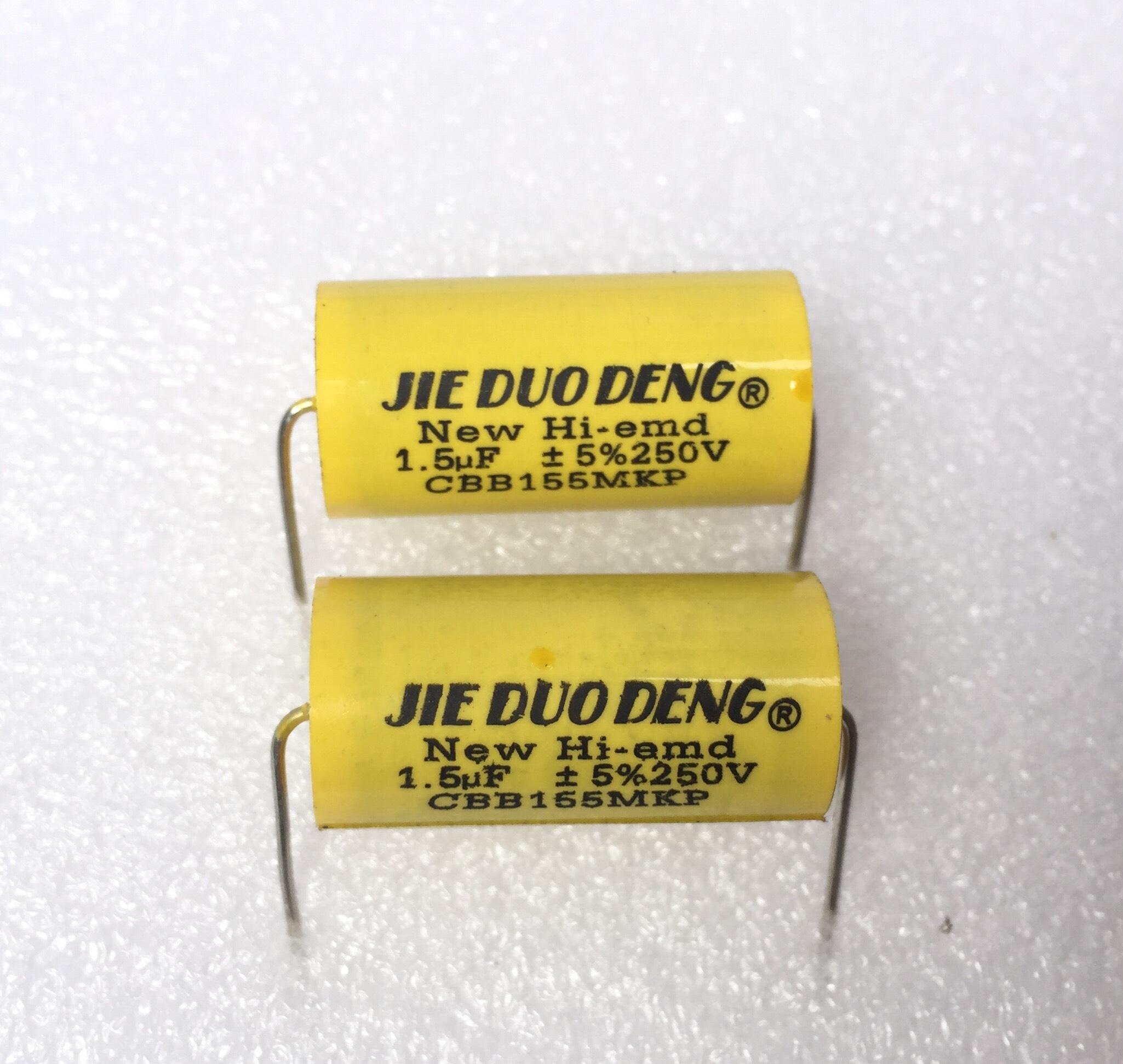 TỤ CHỐNG CHÁY LOA TREBLE SÂN KHẤU 1,5MF 250V - GIÁ 1 CÁI - VÀNG TRÒN