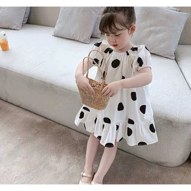 Bộ đui chấm bi cho bé gái