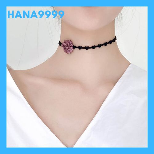 [HCM]Vòng cổ nữ choker chuỗi tim nhỏ đính chùm hoa siêu xinh kèm video