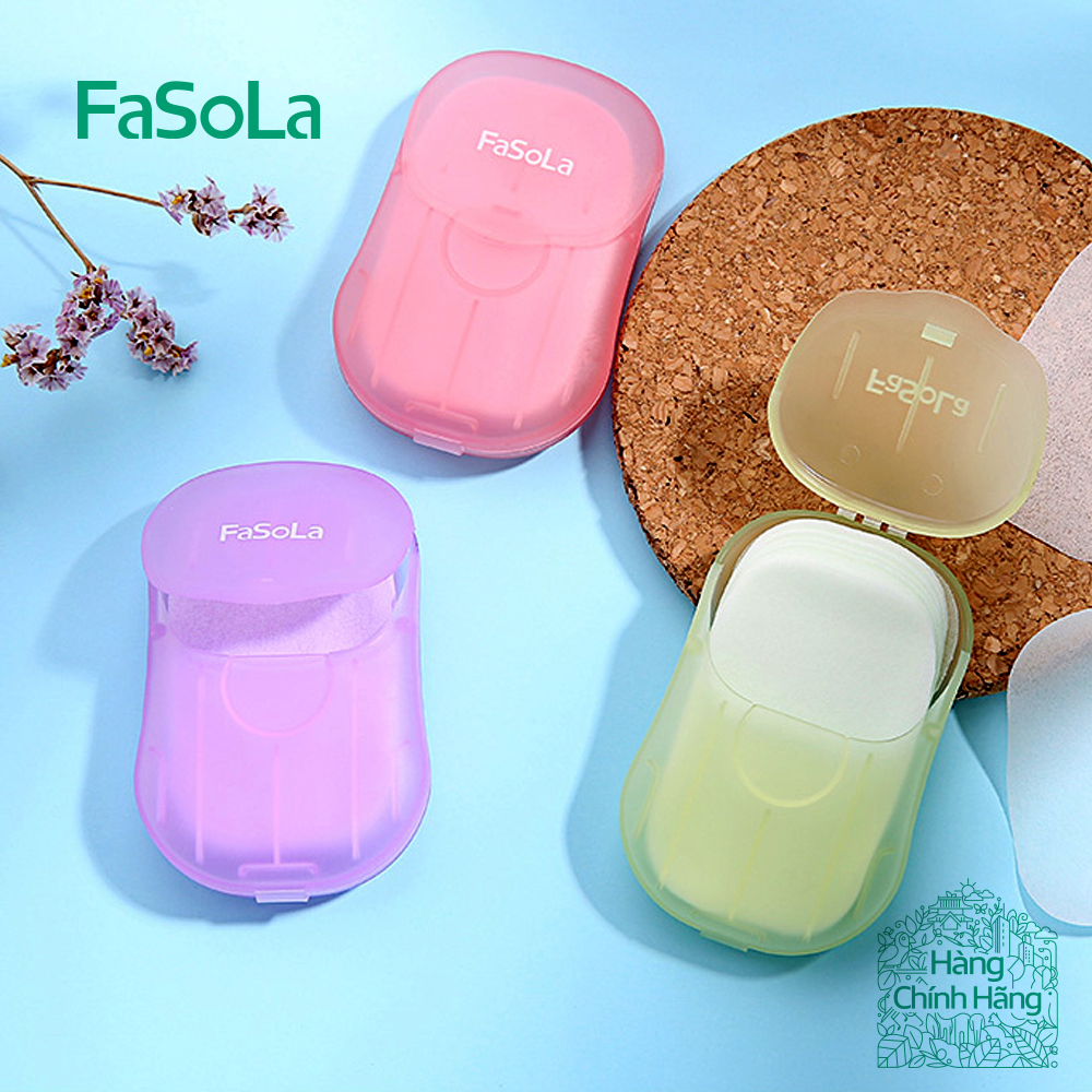 [HÀNG MỚI VỀ] Xà phòng giấy bỏ túi thân thiện với da tay (50 miếng) FASOLA FSLJY-162 FSLZF-113