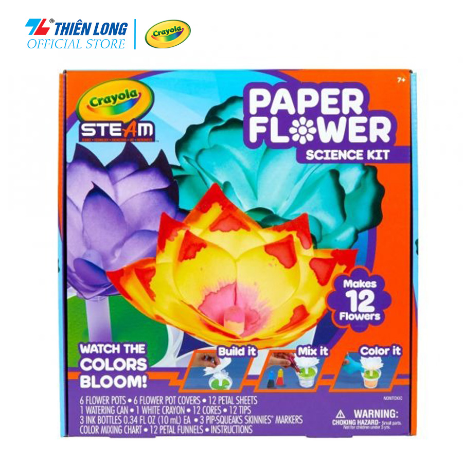 Bộ đồ chơi khoa học Crayola STEAM Paper Flower Science