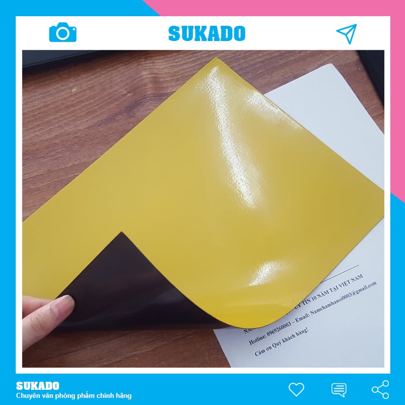 Nam châm lá a4 dẻo nhiều màu sắc 210x297mm thiện phước