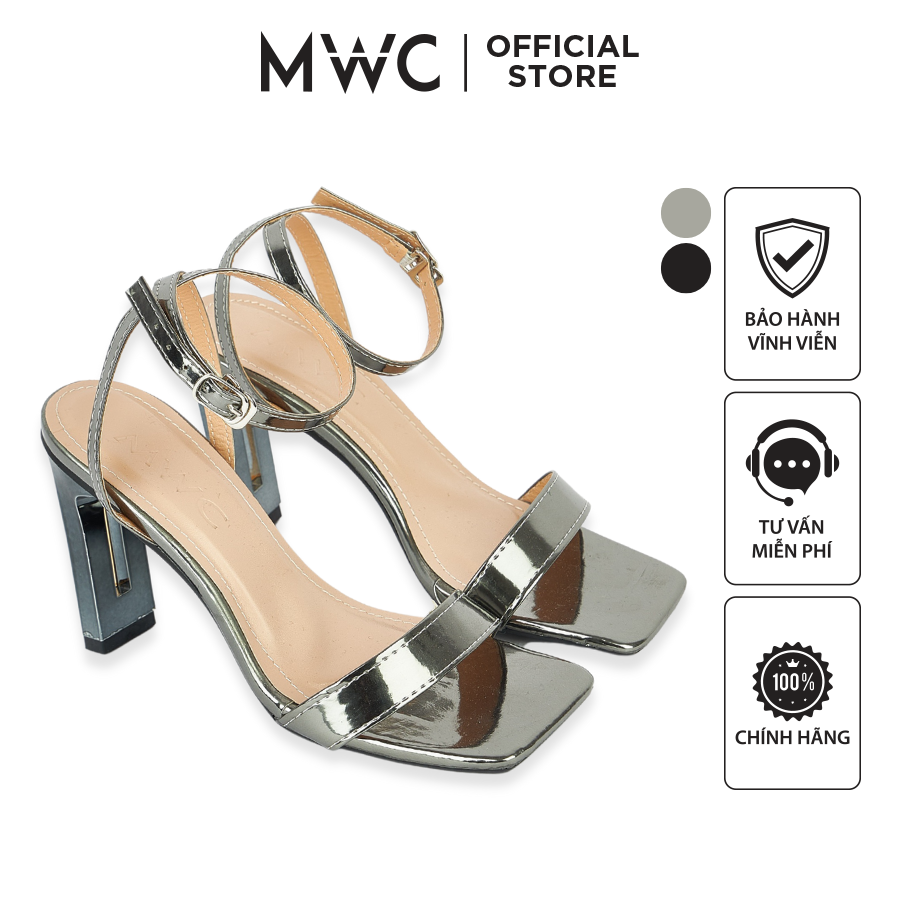 Giày MWC 3883 - Giày Cao Gót Đế Dẹt 9CM Quai Mảnh Thanh Lịch