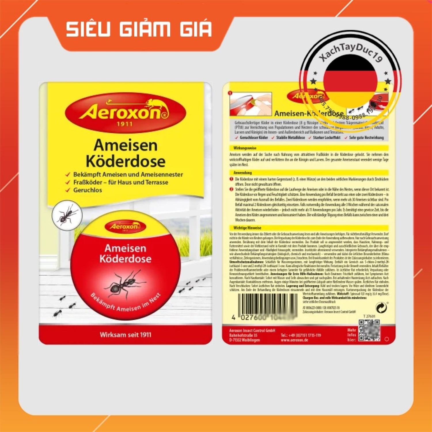 Hộp Diệt Kiến Aeroxon của Đức