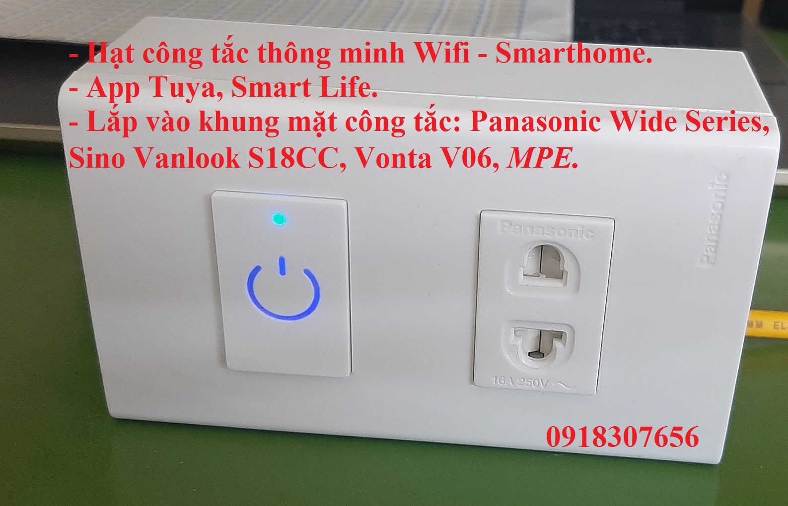 Hạt công tắc thông mình - Wifi Smarthome, App Tuya Smart Life