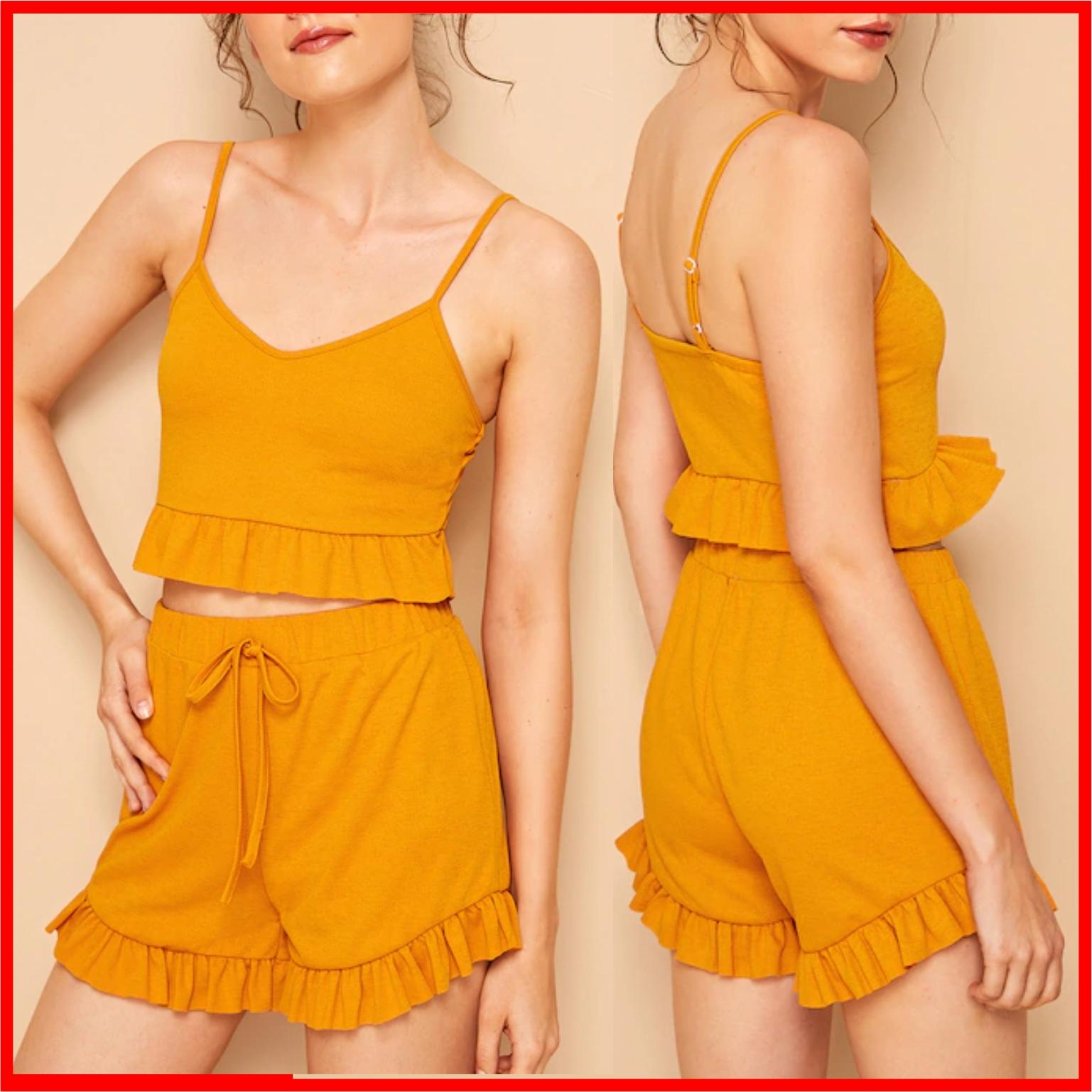 [HCM]Bộ đồ áo 2 dây quần short ngắn thun cotton thời trang có thể mặc ở nhà đi chơi hay làm đồ ngủ dễ thương Macmot Fashion