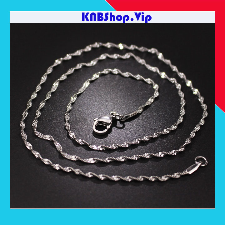 DÂY CHUYỀN NỮ INOX KIỂU XOẮN CỰC ĐẸP KHÔNG ĐEN - độc đáo, cá tính - đẹp, không đen, không gỉ