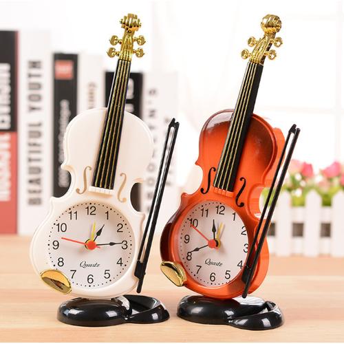 Đồng hồ để bàn hình Vĩ Cầm Đàn Ghitar Đồng hồ báo thức