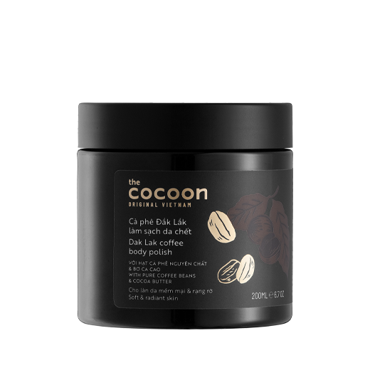 [HCM]Tẩy da chết Cà phê Đăk Lăk nguyên chất thiên nhiên Cocoon 200ml