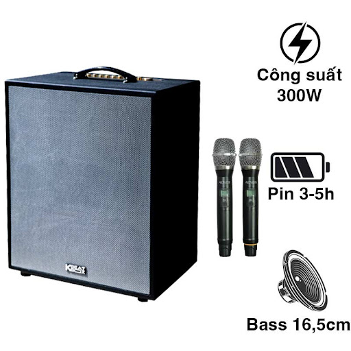 Loa karaoke kèm 2 míc công suất lớn acnos kbeatbox ksnet550