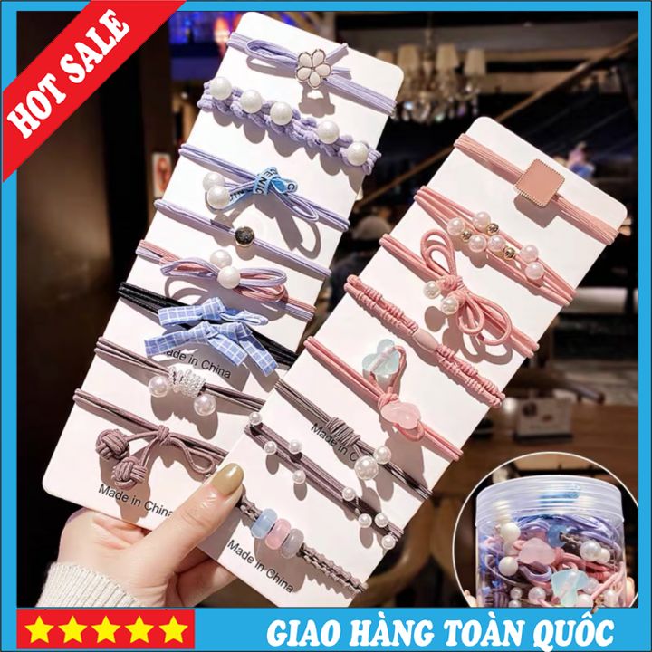 Dây cột tóc, dây thun buộc tóc nữ hàn quốc đẹp dễ thương