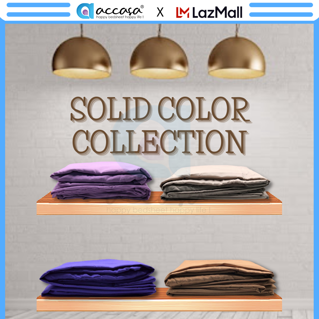Ga giường Màu trơn Accasa Mix Rainbow 550 sợi chống phai nhăn xù lông Malaysia chính hãng độc quyền
