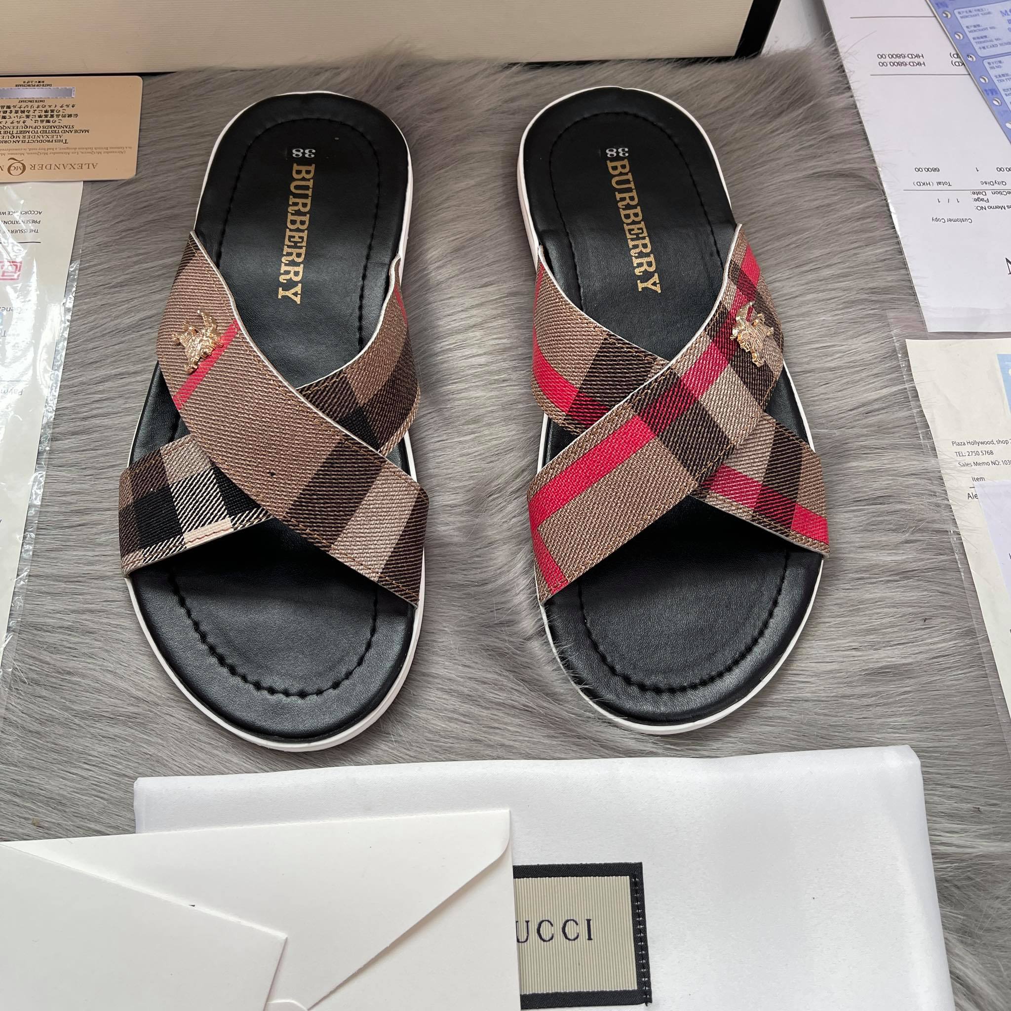 Dép lê da chéo bắp đen nam