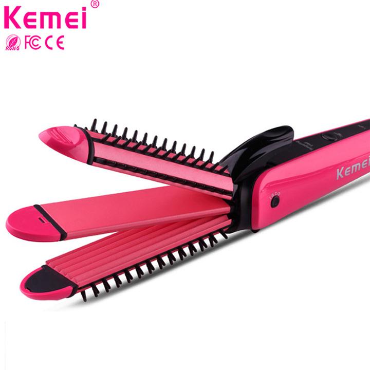 Máy uốn tóc 3 in 1 mức nhiệt KEMEI 6877
