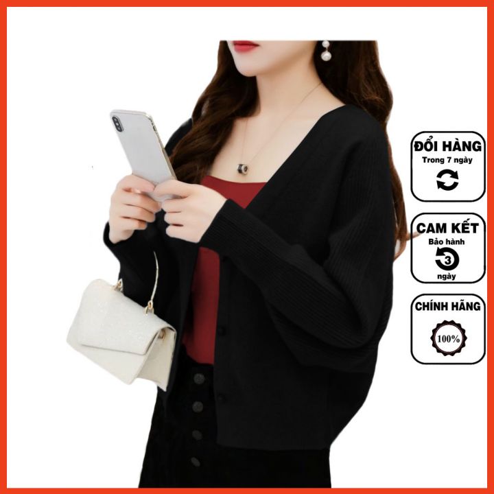 Áo khoác len nữ cardigan thời trang thu, đông cao cấp