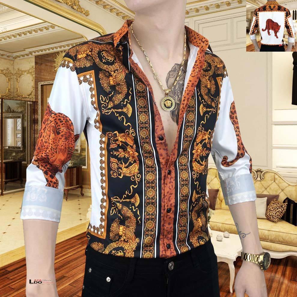 Áo sơ mi nam họa tiết thổ cẩm cực HOT