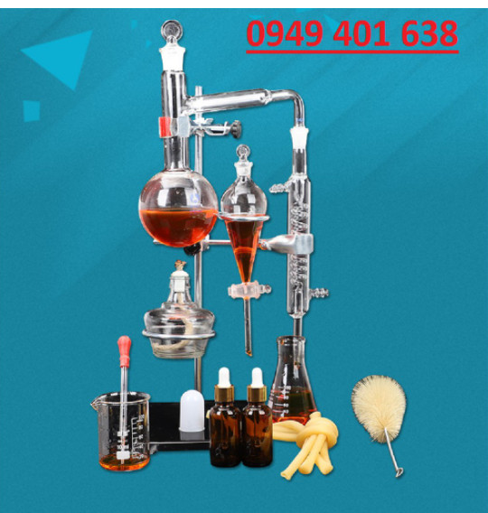 BỘ CHƯNG CẤT TINH DẦU NƯỚC CẤT THỦY TINH 500ML-1000ML