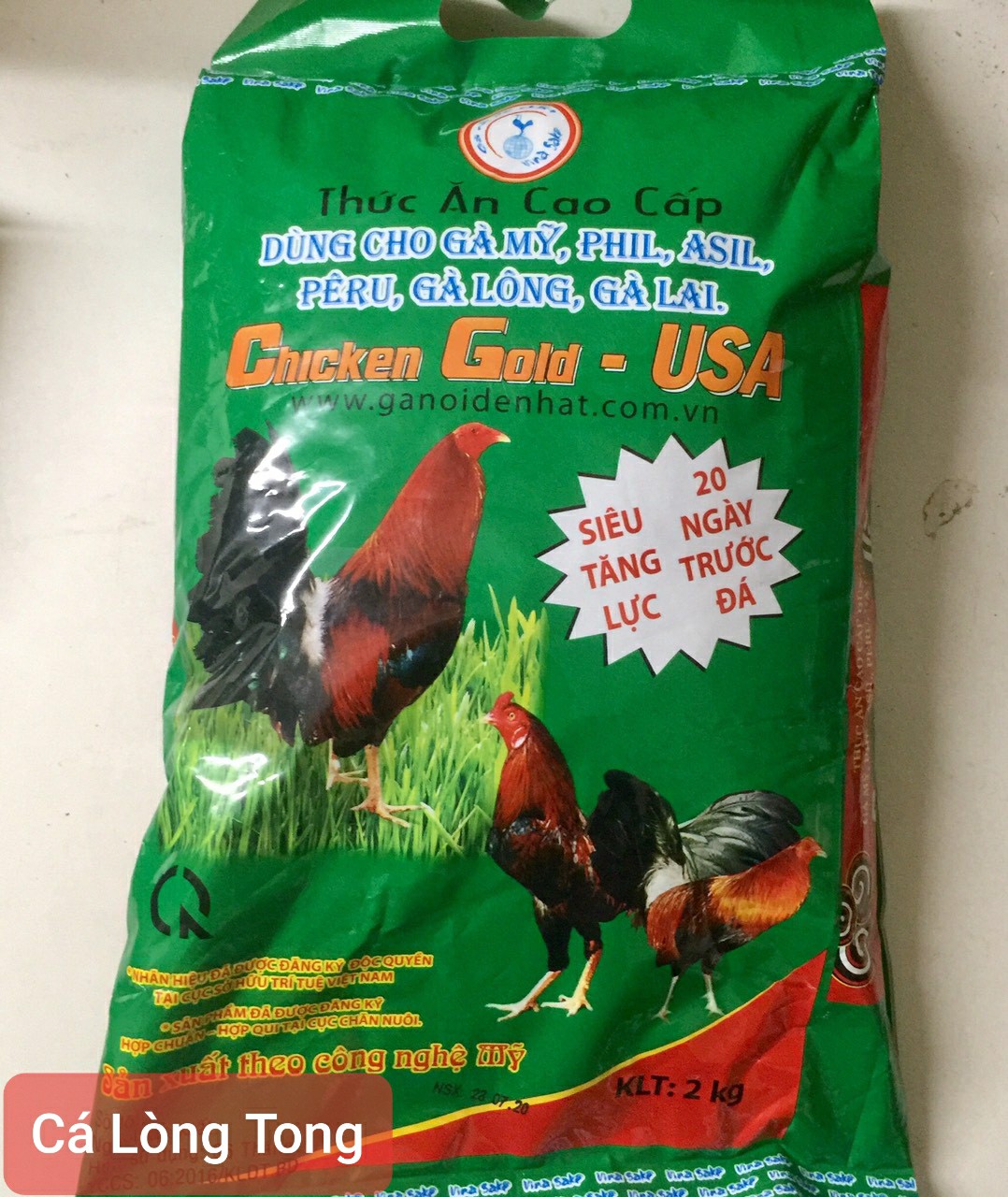 Cám gà ch chicken gold usa - thức ăn cho gà mỹ, asil, peru...2 kg