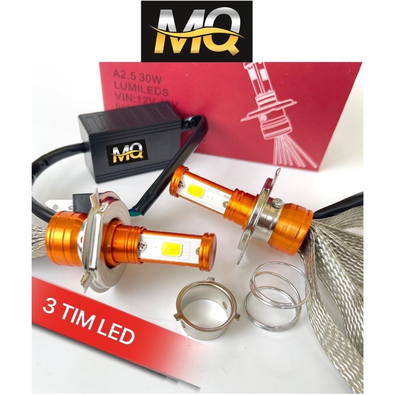Đèn pha led cyt 2 tim led h4