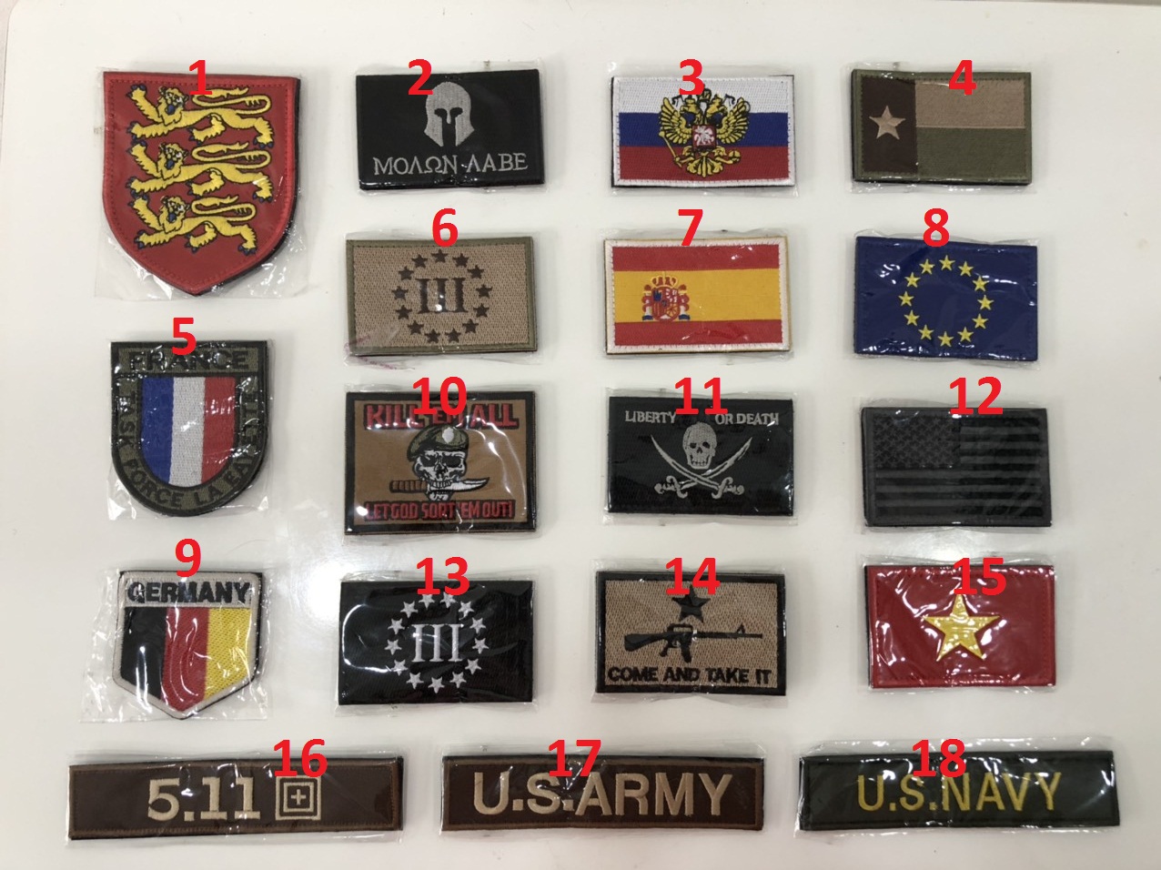 [HCM]Miếng Patch Dán Logo Vải Thêu Trang Trí Balo 511 đồ phượt