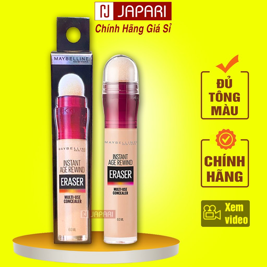 Bút che khuyết điểm maybelline chính hãng - che khuyết điểm mặt tạo khối makeup - cây che khuyết điểm đồ trang điểm mỹ phẩm japari