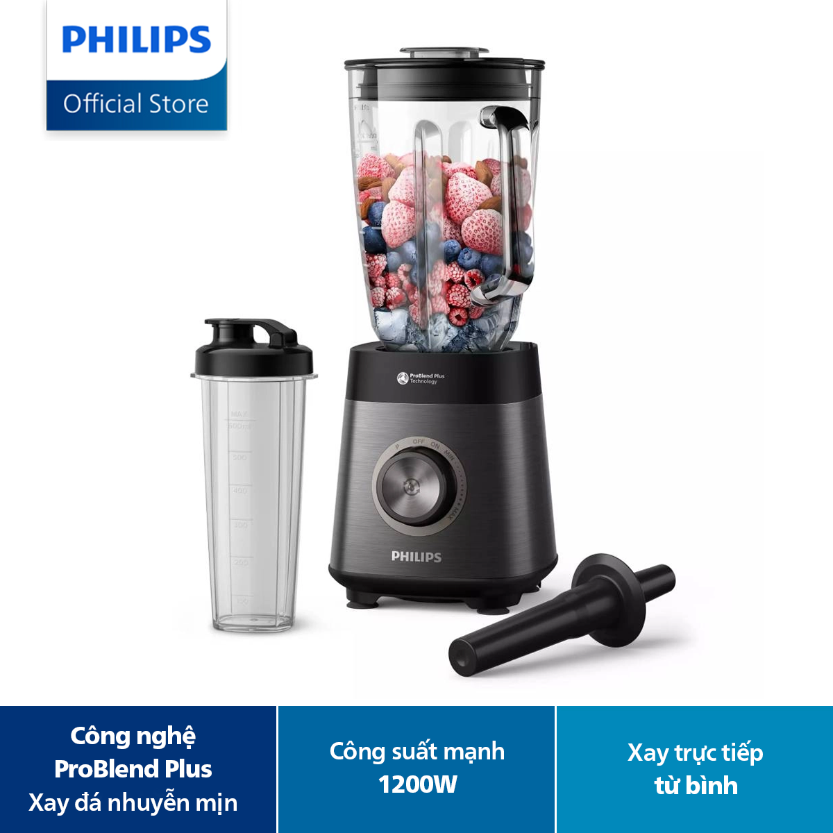 Máy xay sinh tố philips hr3041/00 - hàng phân phối chính hãng