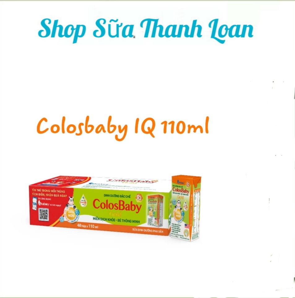 (HSD T4-2026) Thùng 48 Hộp Sữa Pha Sẵn Vitadairy ColosBaby IQ Gold 110ml.