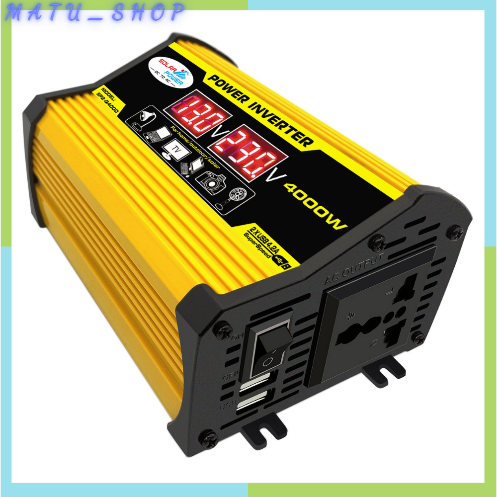 Kích điện 12V lên 220V sin chuẩn công suất 300W, chuyển đổi điện từ ắc quy ô tô xe máy sang 220V