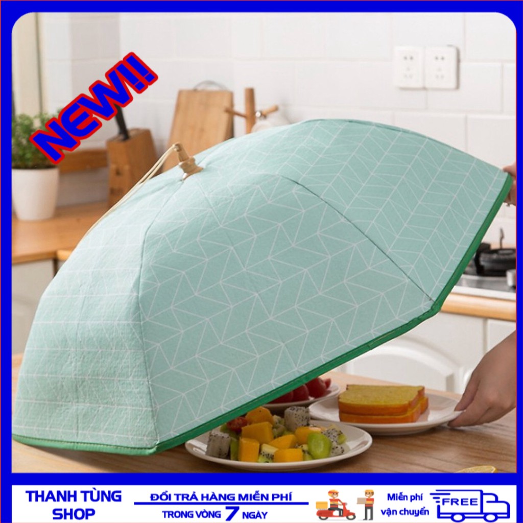 [ SALE SỐC - GIẢM GIÁ 50% ] Lồng Bàn Giữ Nhiệt Gấp Gọn Loại Lớn Kích Thước 21x67cm ( màu ngẫu nhiên ), Lồng Bàn Thông Minh Chất Liệu Vải Không Dệt Cao Cấp Lớp Lót Cách Nhiệt Tốt Giữ Nhiệt Tránh Bụi Tránh Côn Trùng