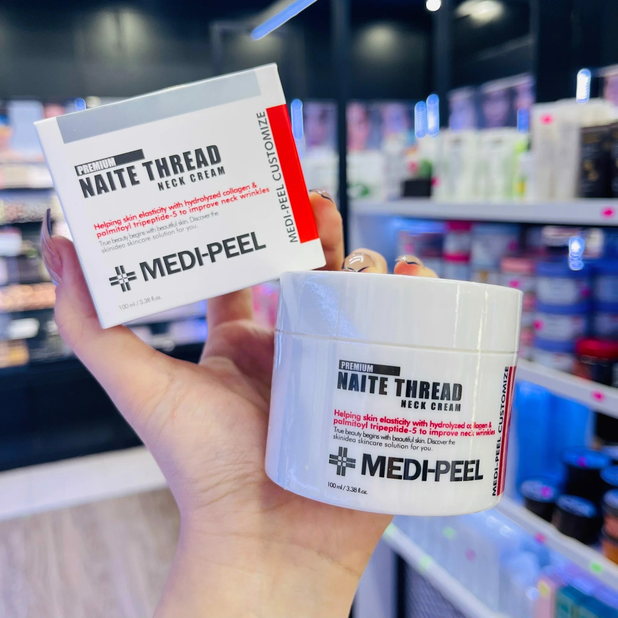 Kem Dưỡng Trắng Da Cổ Medi feel Naite Thread Neck Cream - KEM CỔ MEDIFEEL HÀN QUỐC