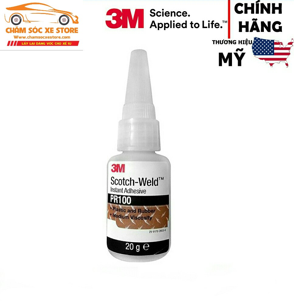 [HCM]Keo dán 3MPr100 siêu dính chuyên dán giày nhựa plastic rubber - cao su sắt 20g chamsocxestore