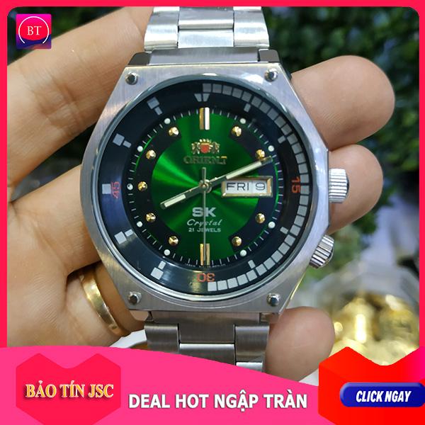 { BẢO TÍN ĐỒNG HỒ } ĐỒNG HỒ SK ĐỜI 2015 DÂY INOXX ĐÚC ĐẶC ĐI BƠI ĐI TẮM HỘP THẺ NHẬP KHẨU  { ORIENT SEIKO PATEK SK }