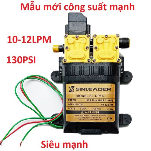Máy bơm nước đôi mini 12v áp lực cao tự ngắt - máy bơm đôi tăng áp mini 12v - Bơm đôi