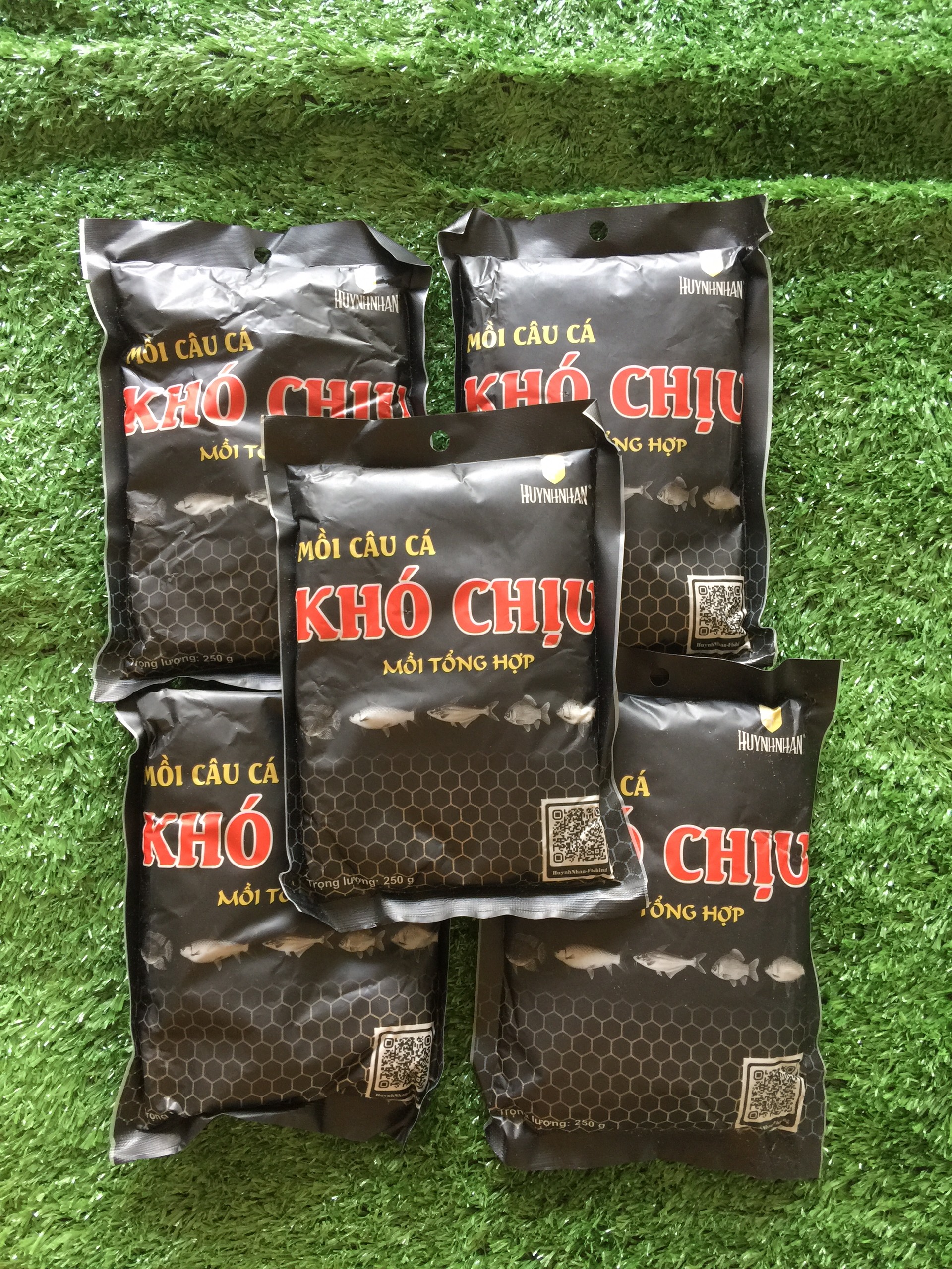 Combo 5 Gói Mồi câu cá Khó Chịu - Mồi câu cá Chép, Rô Phi - Câu Đài - Câu Tay 250 gram