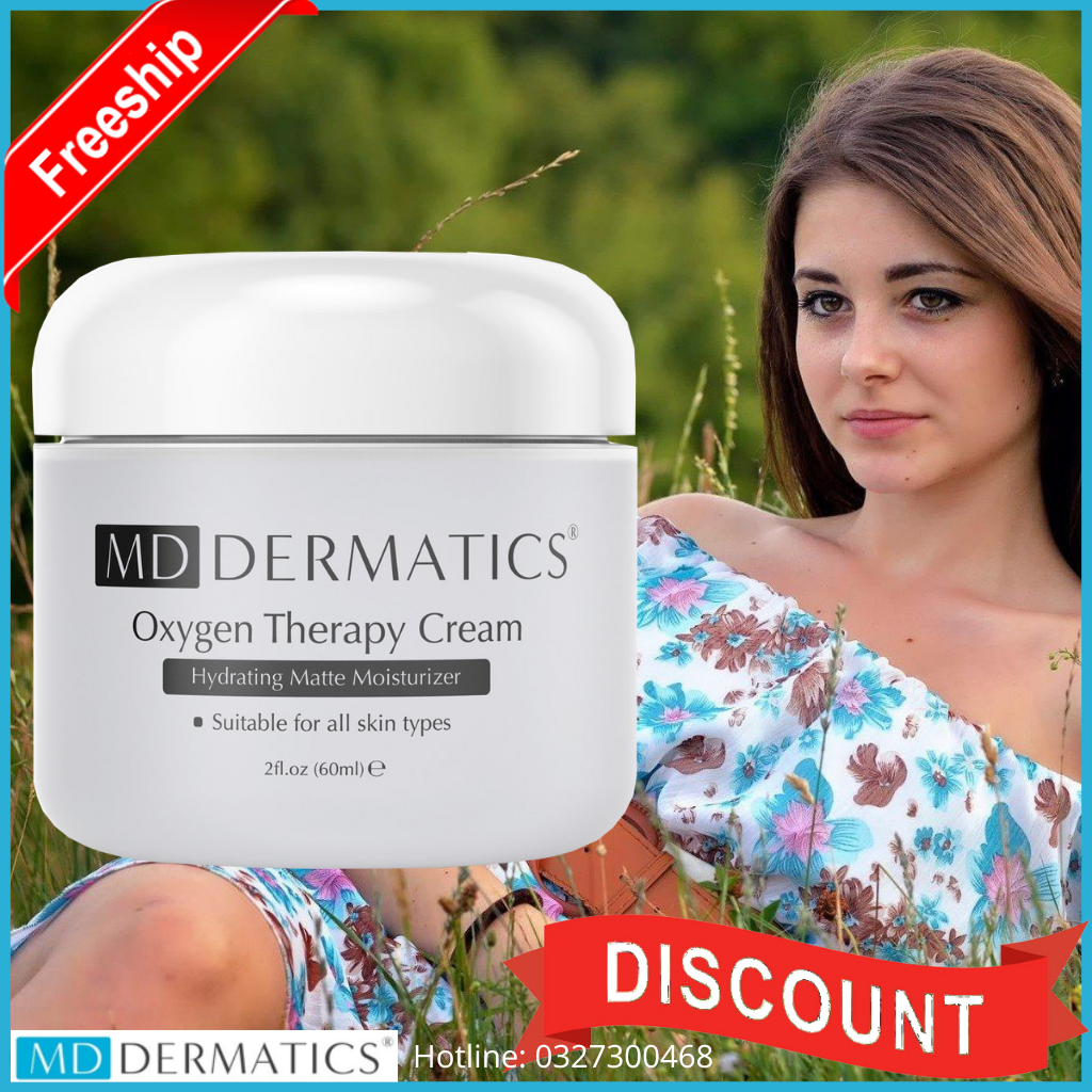 Oxygen Therapy Cream Kem dưỡng ẩm thải độc làm dịu da. Mỹ phẩm MD Dermatics chính hãng phân phối bởi MDD Vietnam - Hsd mới 2026. Cam kết đổi trả sau 7 ngày
