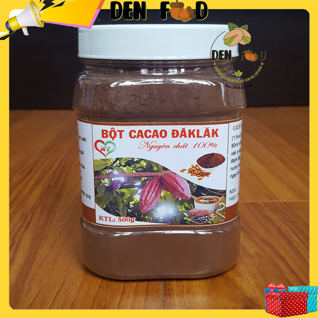 Bột ca cao nguyên chất 100% - Hủ 500g