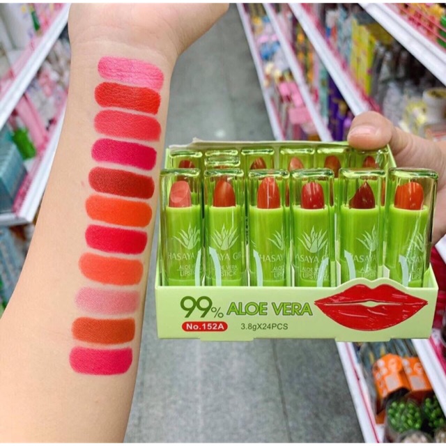 Son dưỡng môi có màu chiết xuất nha đam Thái Lan Hsaya Girl Lipstick- Mua 1 tặng 1 (HSD: 31/8/2023)